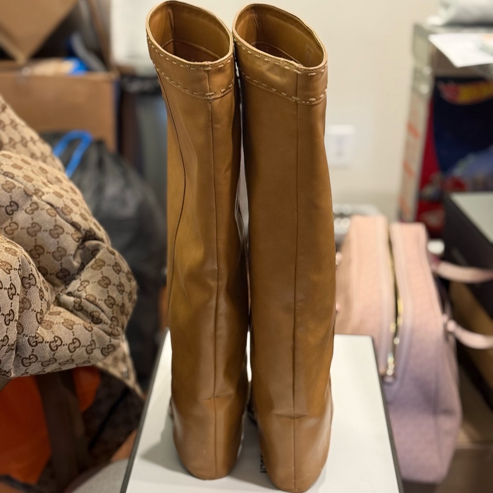 Steve Madden Kiandra Tan Over the Knee Boots - Picture 4 of 6